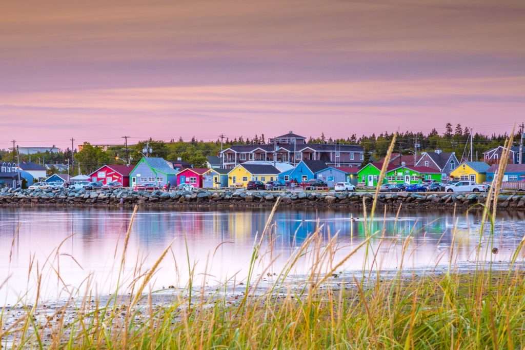 Colourful buildings of Fisherman's Cove.