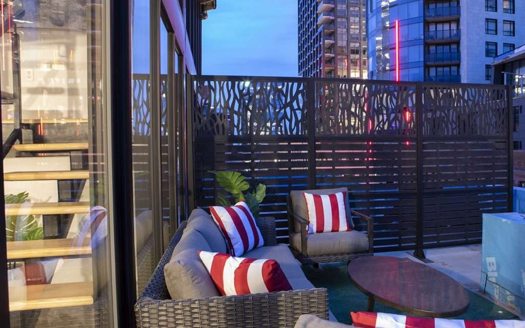 Contemporary-style luxury guest rooms with free WiFi at Cameo Suites.