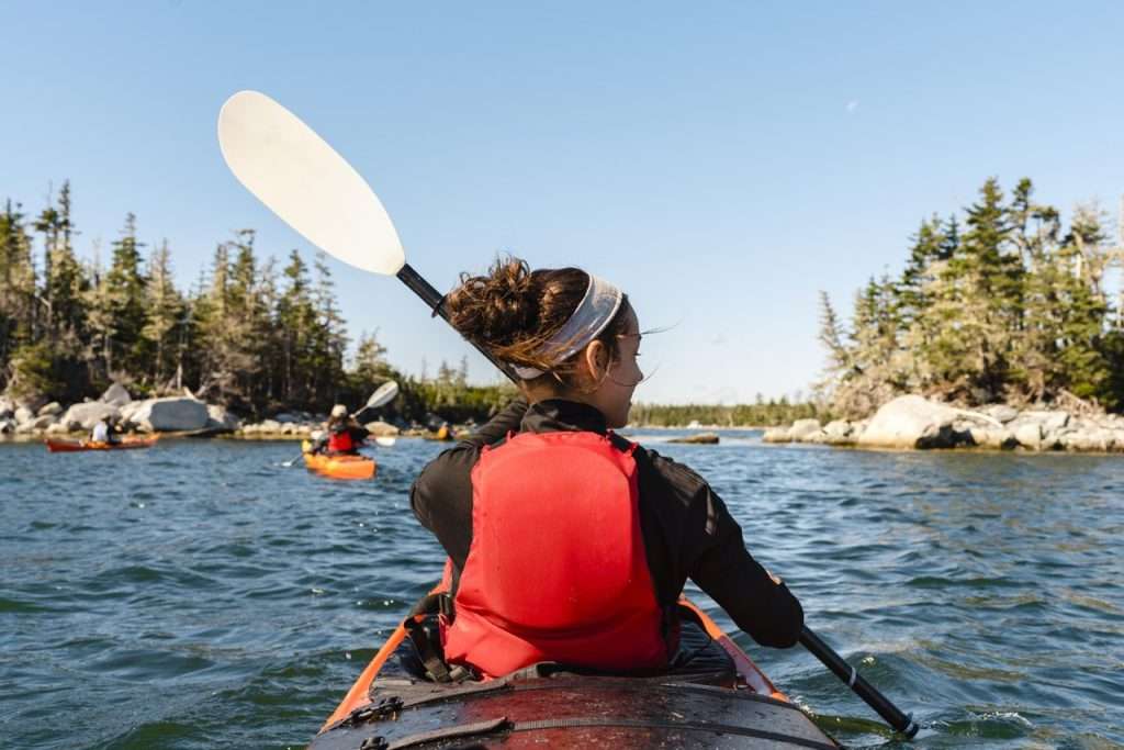 Kayaking the Kejimkujik National Park Seaside.